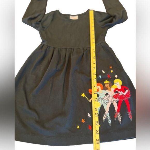Hanna Andersson Ballet Dancers Dress 120 Girls size 6-7 Black with ballerinas - Picture 8 of 8